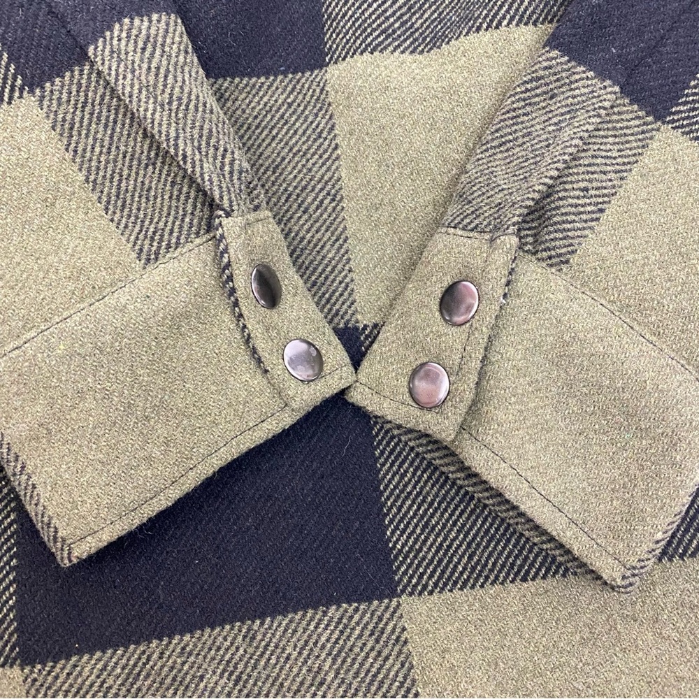 Steve Madden Eldridge Buffalo Plaid
Coat Shirt Jacket Shacket Olive Sage Green - Picture 10 of 13